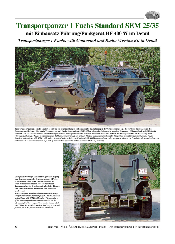 Tankograd TG5051 Spezial Fuchs in der Bundeswehr Teil 1