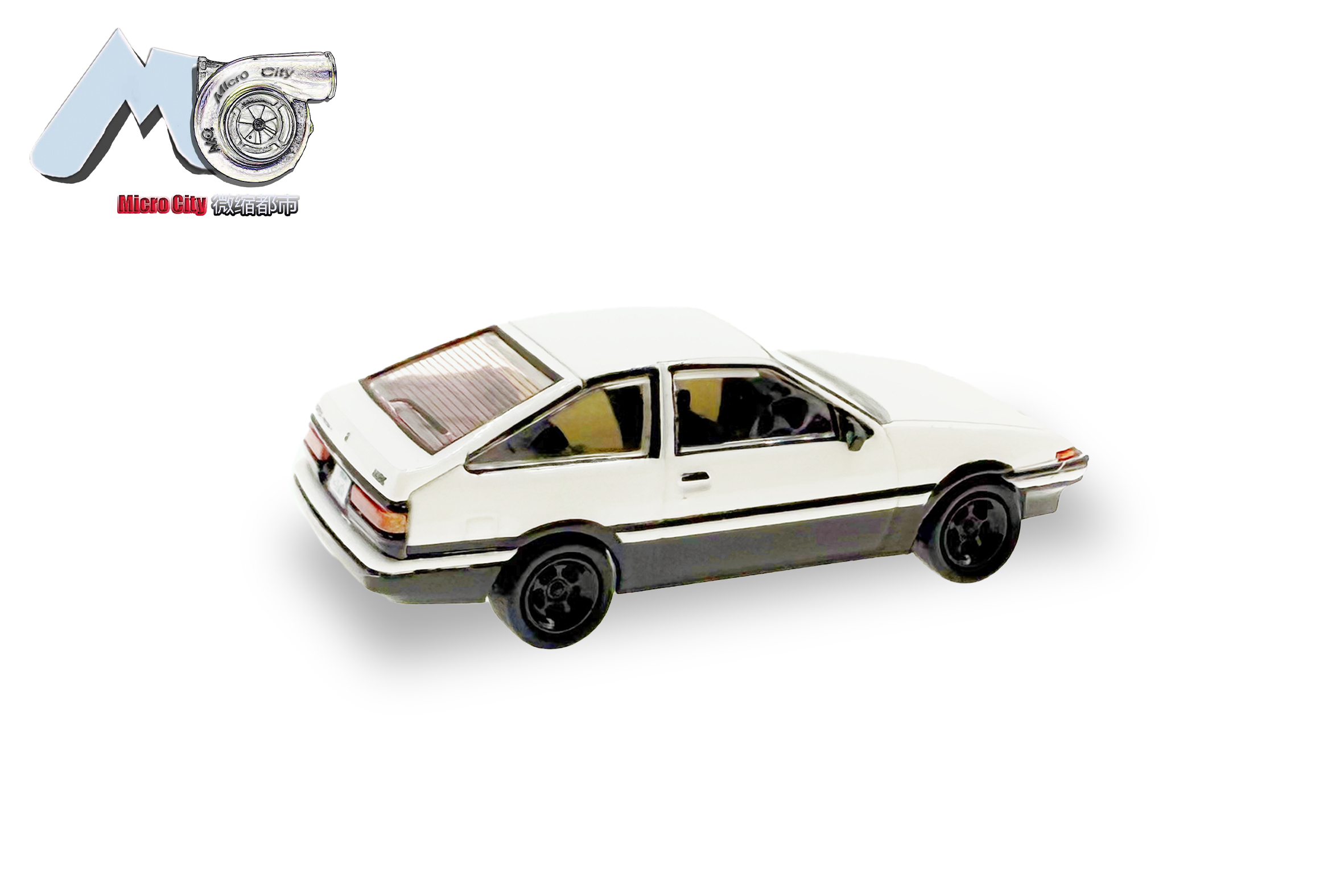 Herpa 87MC000041 MicroCity: Toyota Corolla AE86 weiß