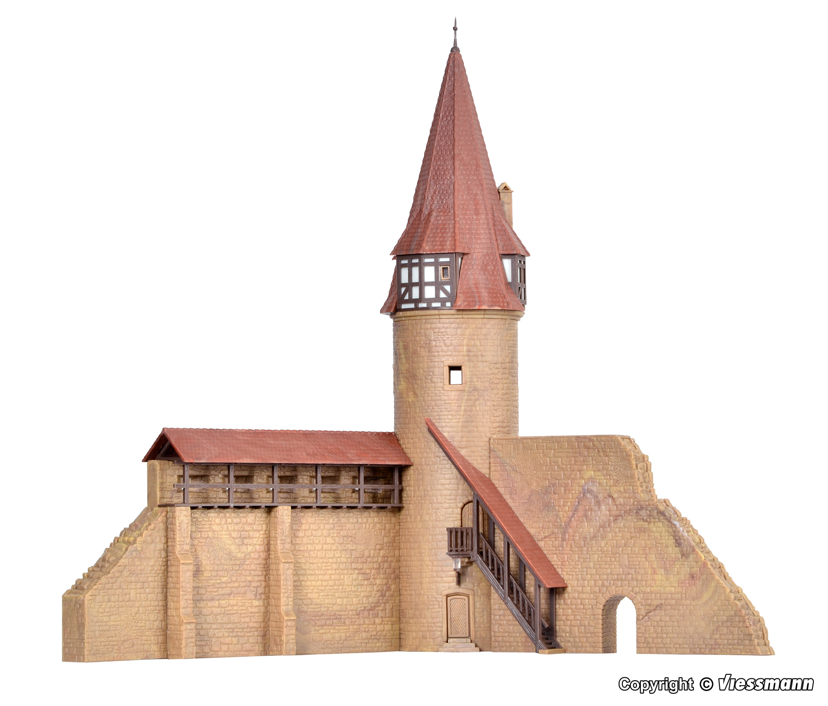 Kibri 37109 Rundturm mit Mauer Marktbreit