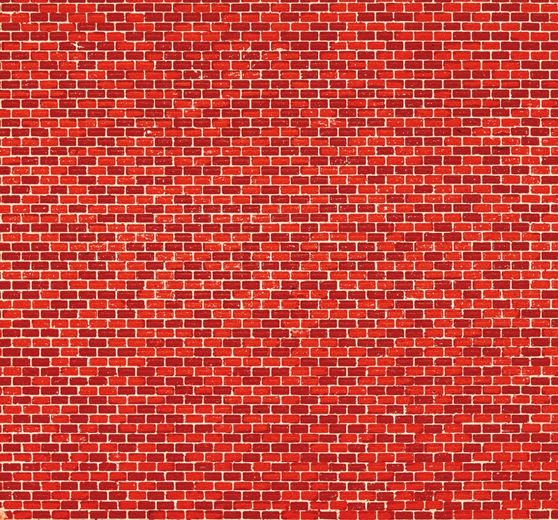 50104 Dekorpappe Ziegelmauer rot