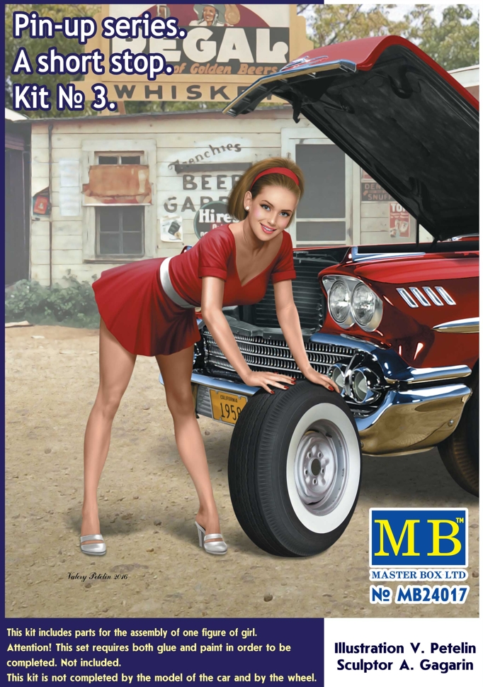 MB24017 Pin-up series. A short stop. Kit No. 3