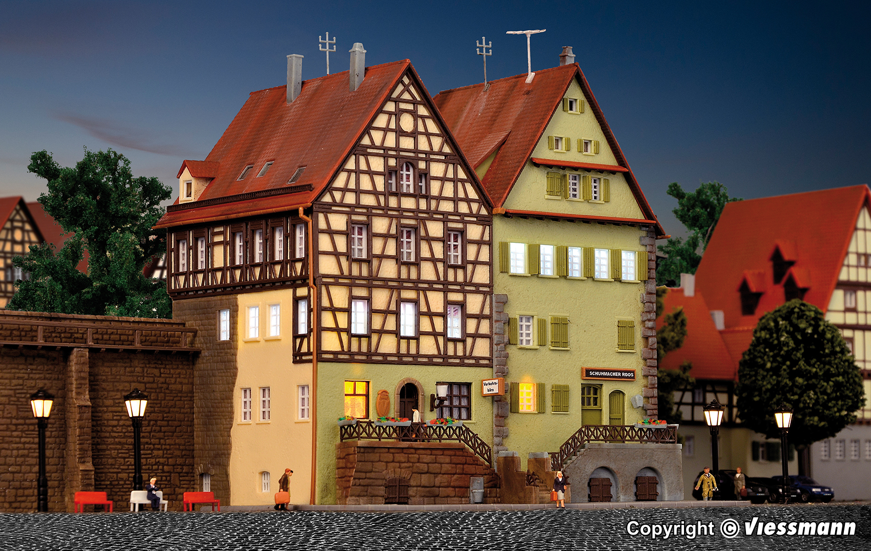 Kibri 37110 Häuser auf der Mauer Schwäbisch Hall
