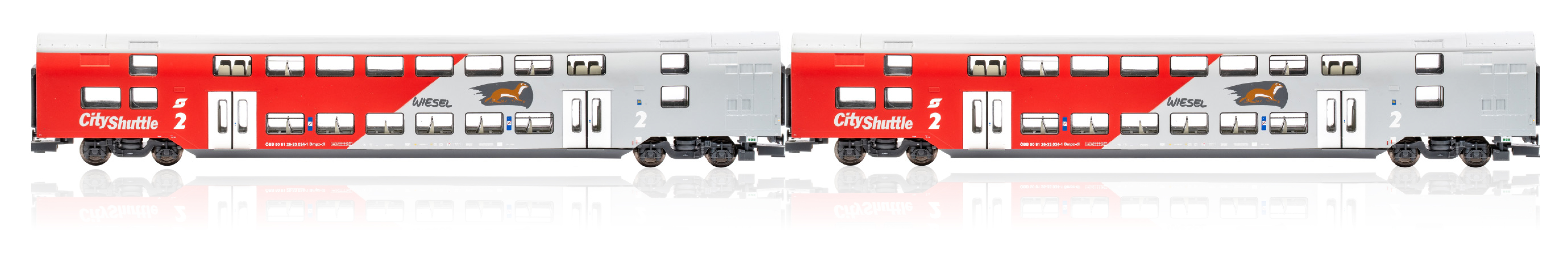 JC76400 ÖBB Wiesel Dosto-Wagen.-Set 2-tlg. Ep.6