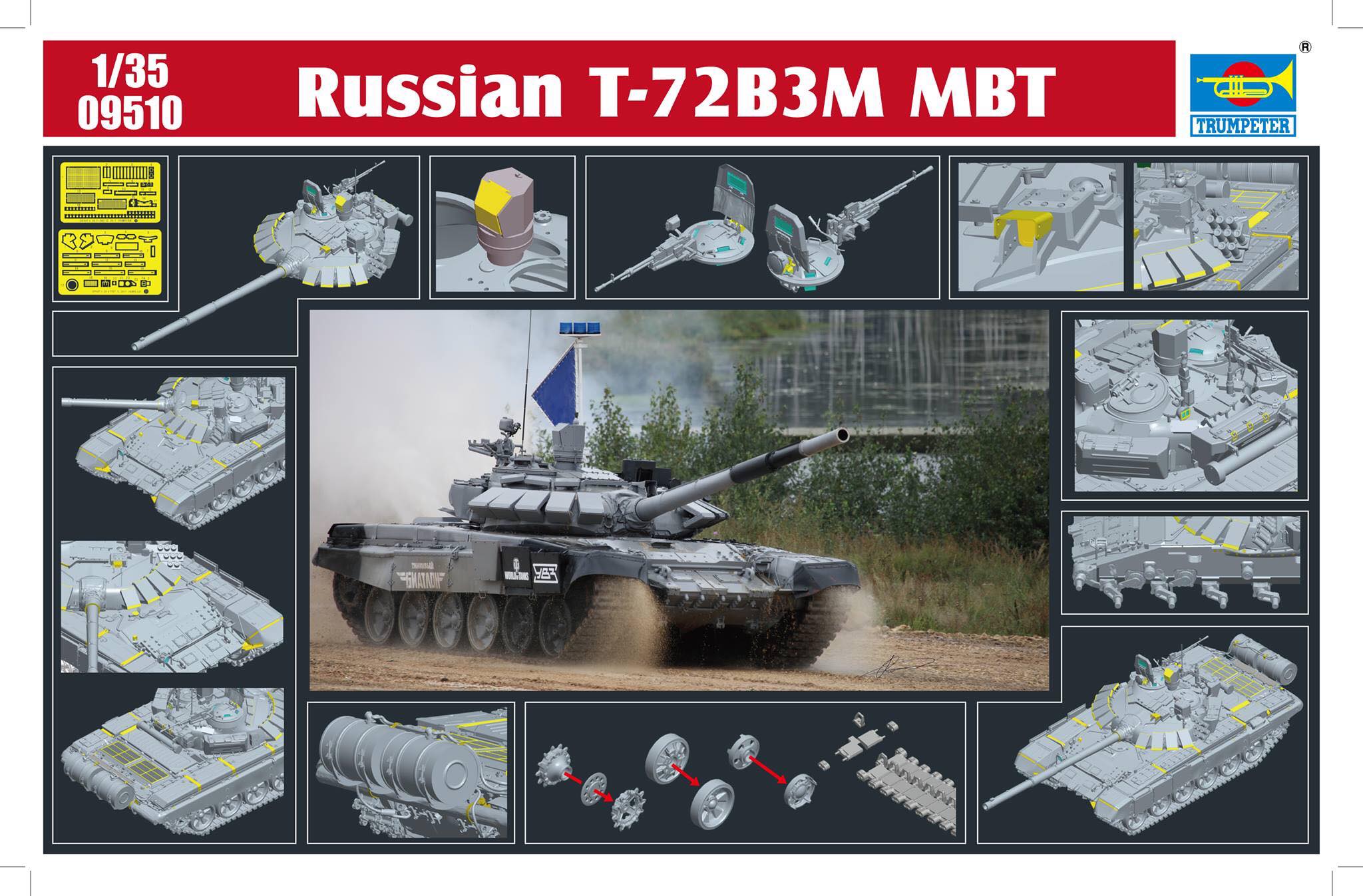 Trumpeter 759510 T72 B3M MBT