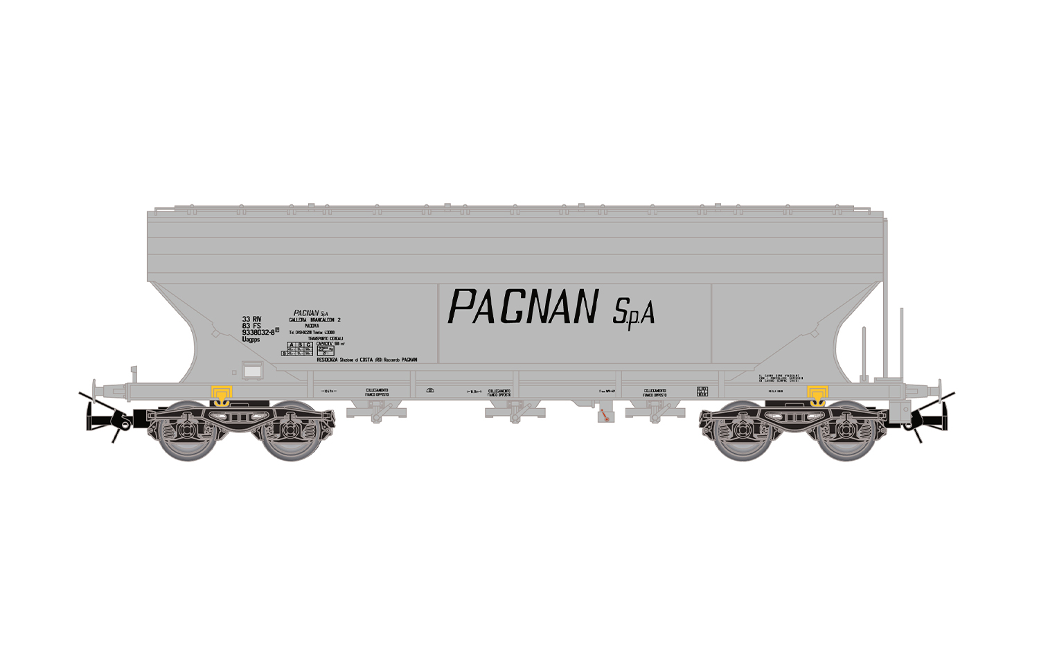 HR6678 FS, 2-tlg. Set Getreidesilowagen der Ba