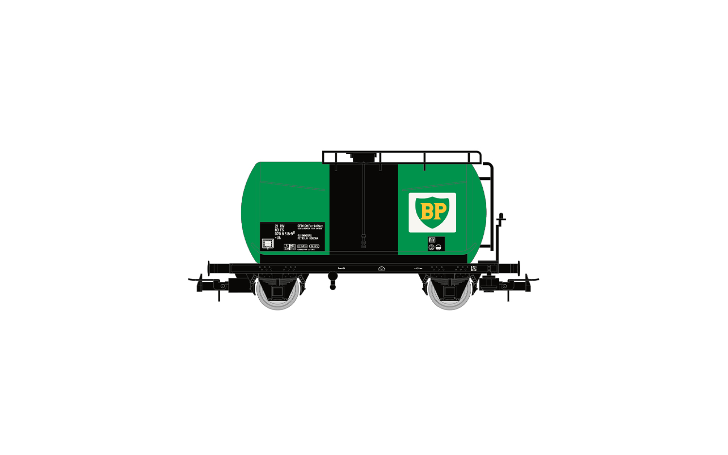 HR6567 FS, 2-tlg. Set 2-achs. Kesselwagen BP“
