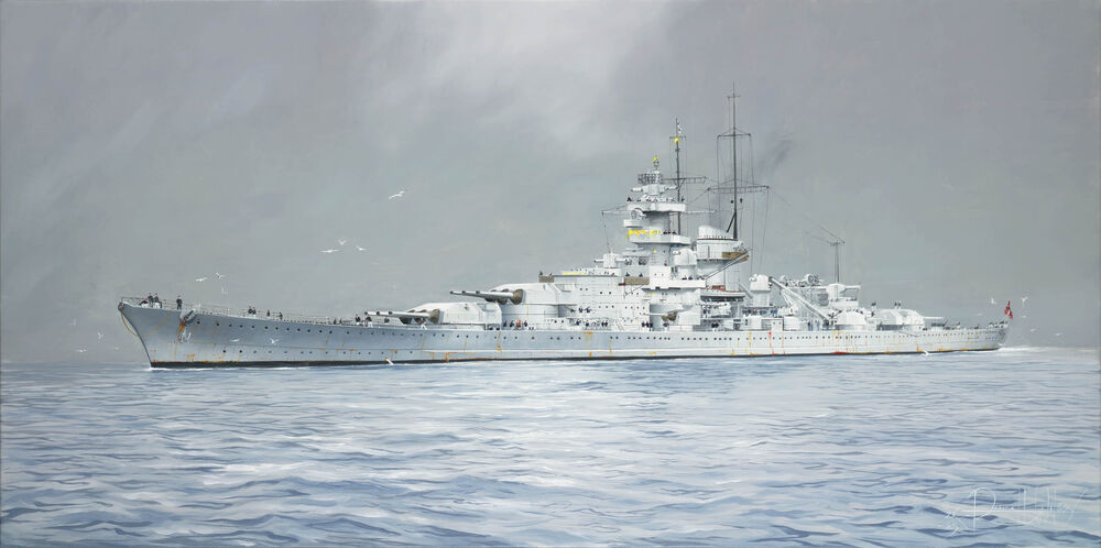 755360 German Gneisenau Battleship