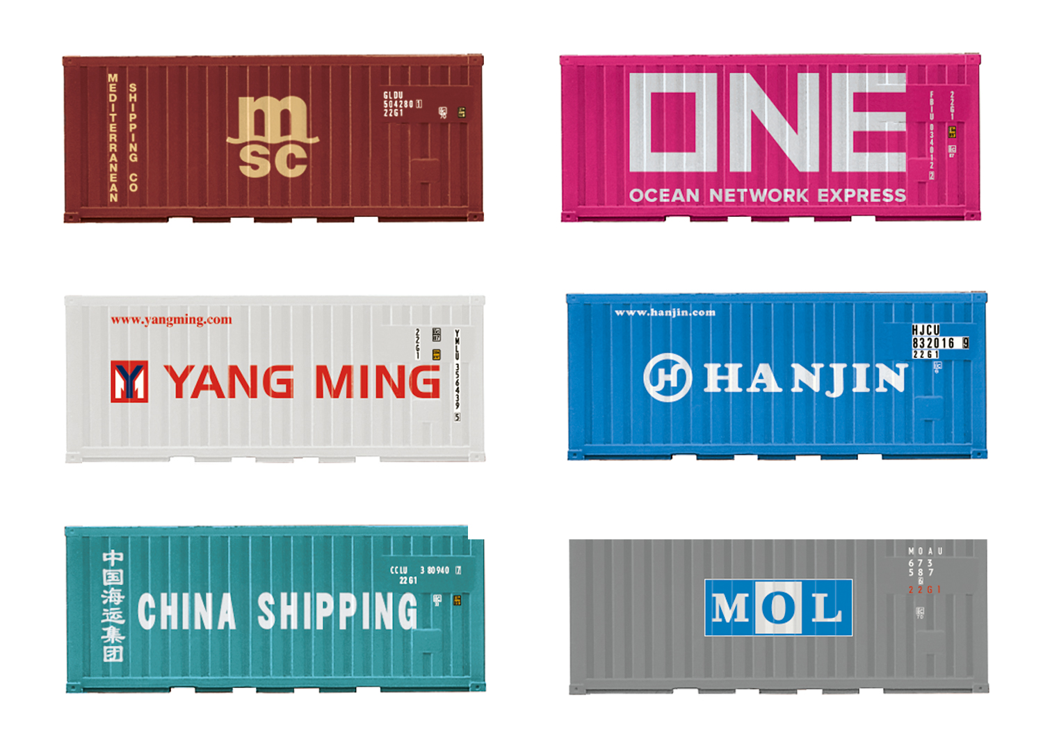 66589 Container-Set 20ft 6tlg. Ep.6