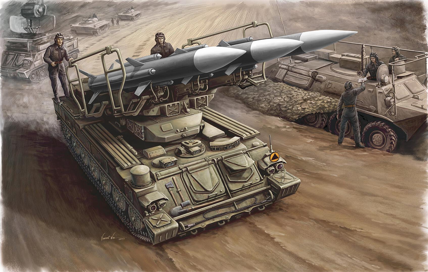750361 Russia SAM-6 Antiaircraft Missile