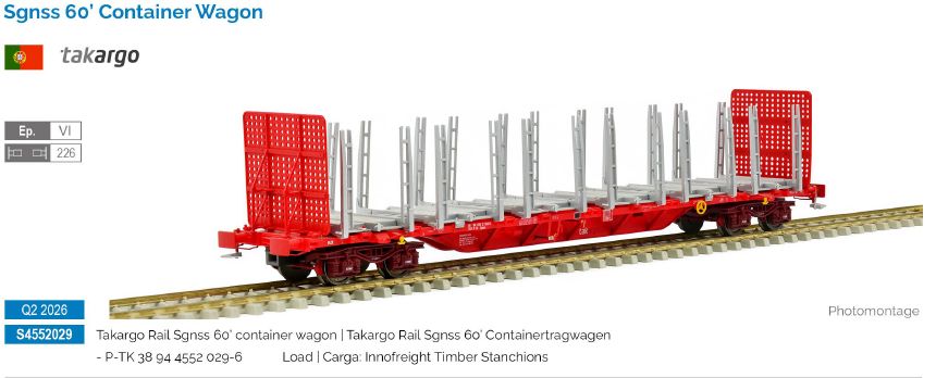 S4552029 Takargo Containerwagen Sgnss60 Ep.6