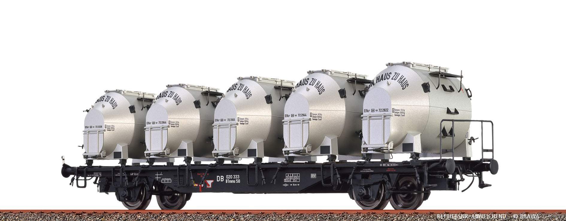 Brawa 49139 DB Güterwagen BTmms58 Ep.3