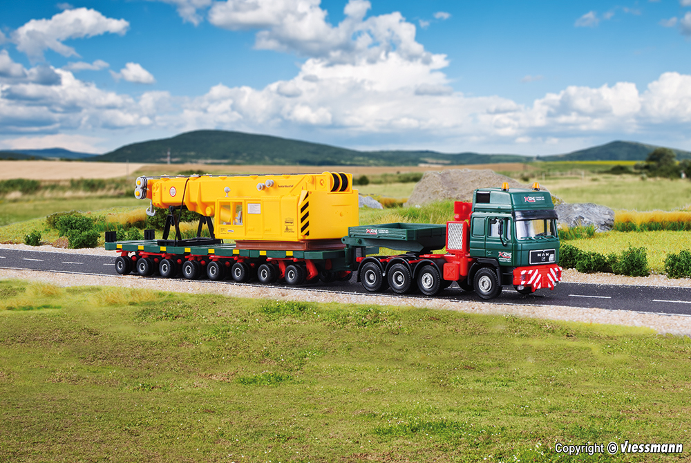 13600 H0 MB SK mit Scheuerle Plattf