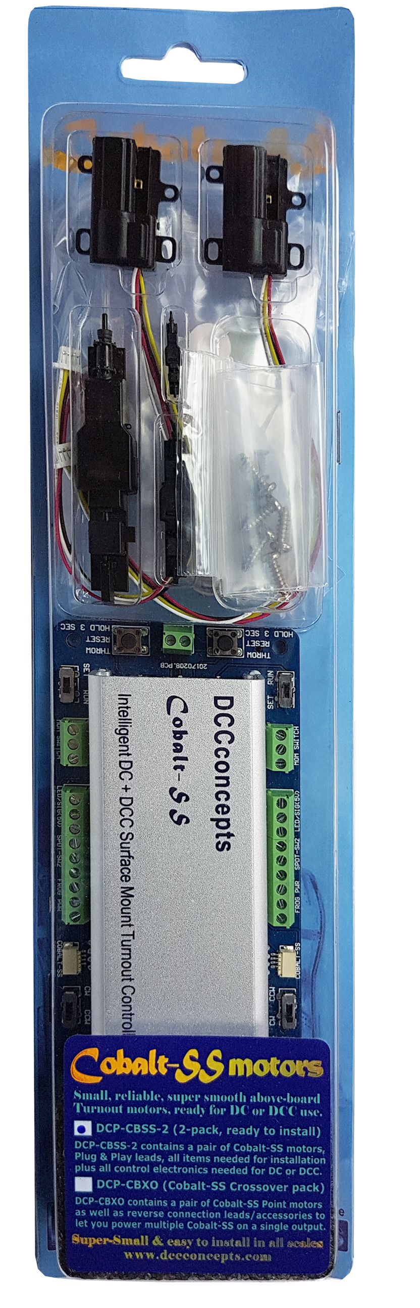 DCP-CBSS-2 Cobalt SS Weichenantrieb Digital 2 Stück