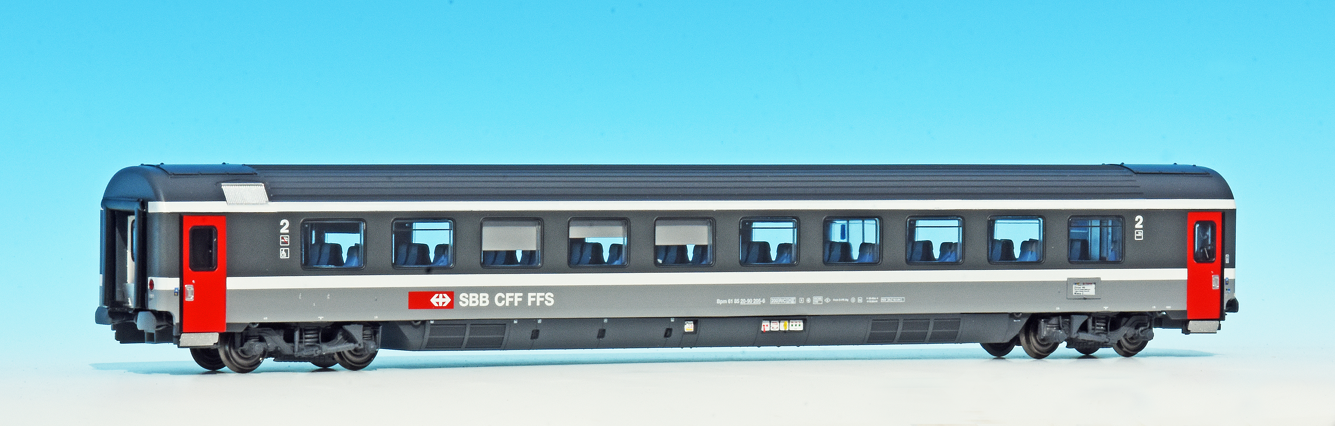 LS Models PI9708 SBB Reisezugwagen-Set EC51/56 4-tlg Ep.4