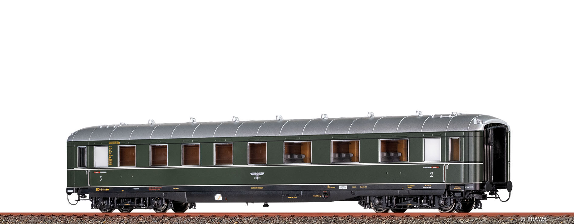 Brawa 58197 DRG Personenwagen Schürzenwagen Ep.2 AC