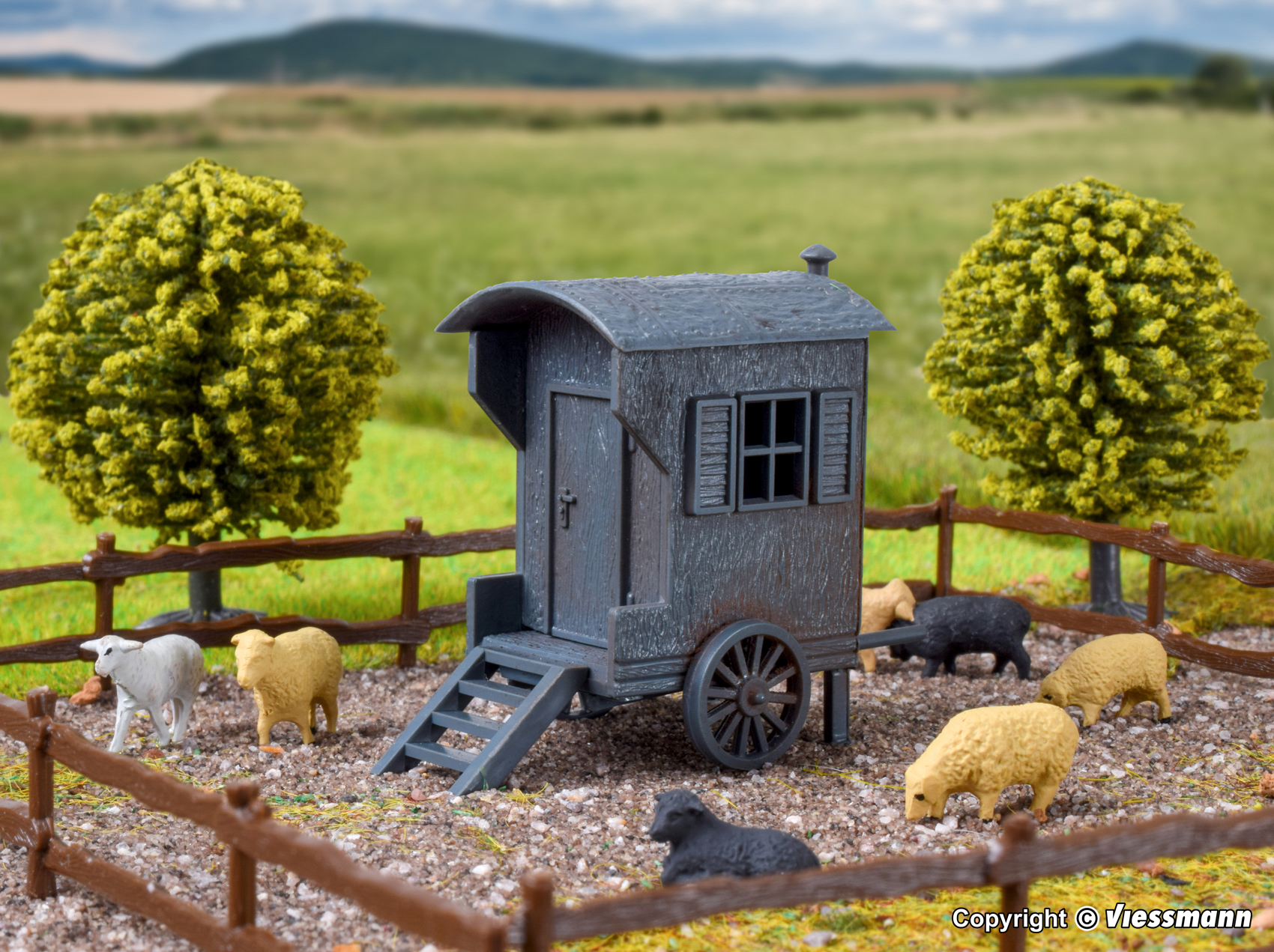 43742 Schäferwagen und Schafe