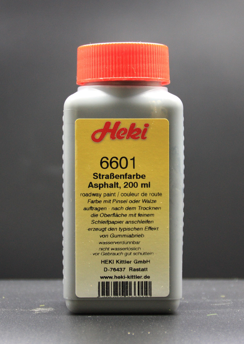 6601 Straßenfarbe Asphalt, 200 ml