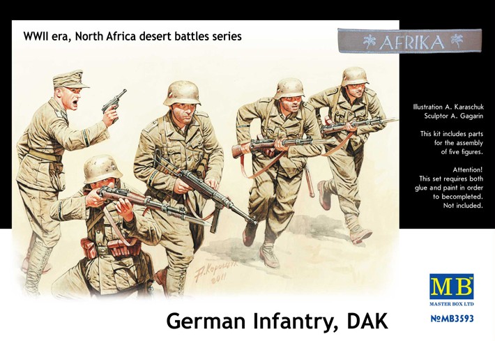 MB3593 DAK German Inf. North Africa Set 3