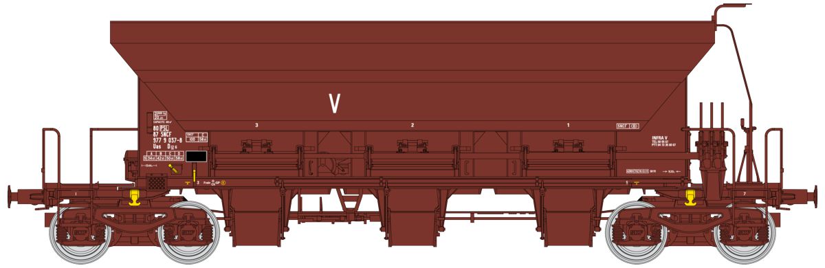 WB-804 SNCF Selbstentladewagen F70 Uas Ep.6