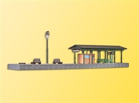 Kibri 37754 Bahnsteig mit LED-Beleuchtung