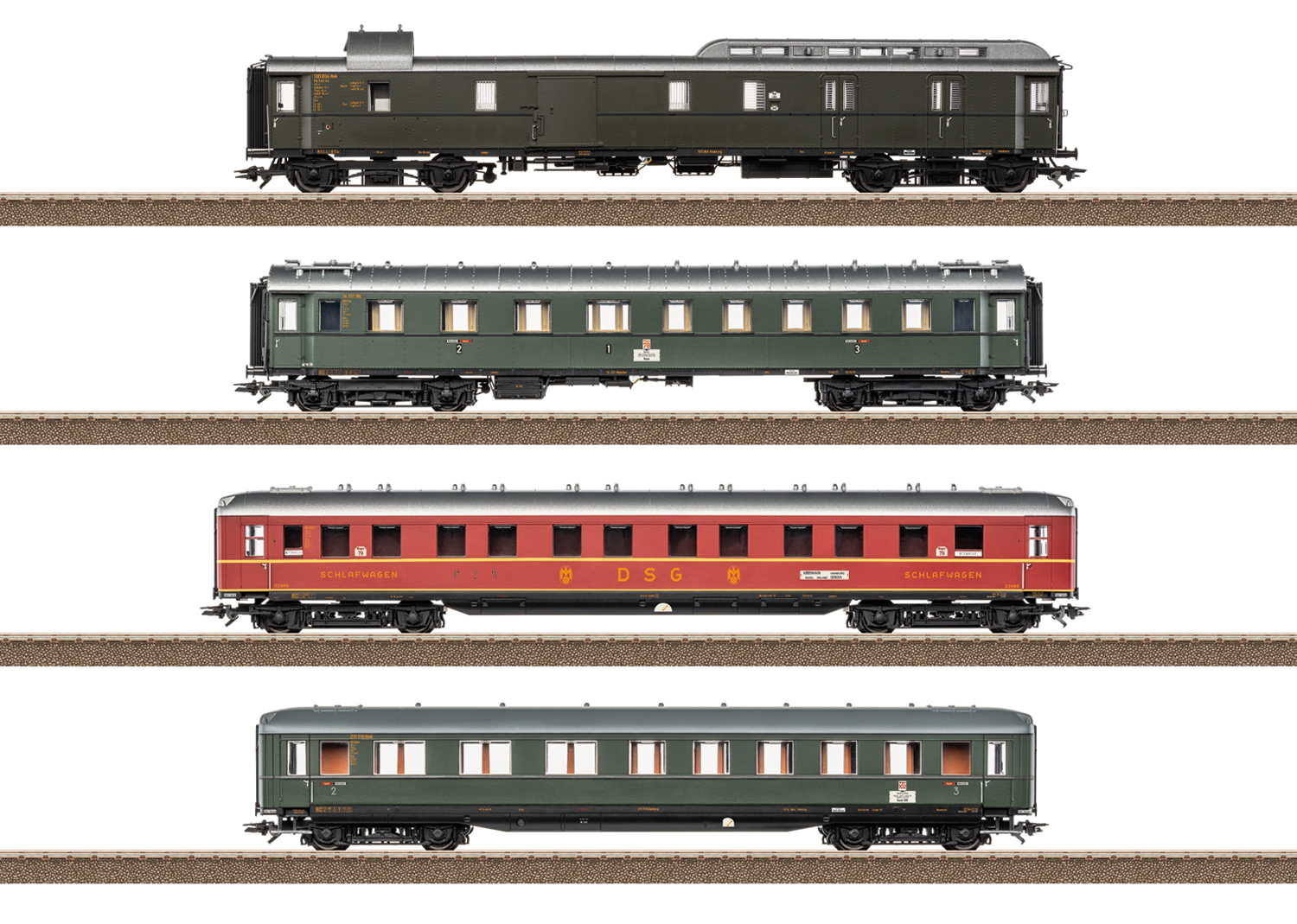 23651 DB Schnellzug-Set 1 "D74" 4-tlg. Ep.3