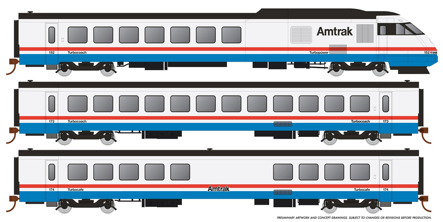25003 Amtrak Triebzug RTL Turboliner Phase 3