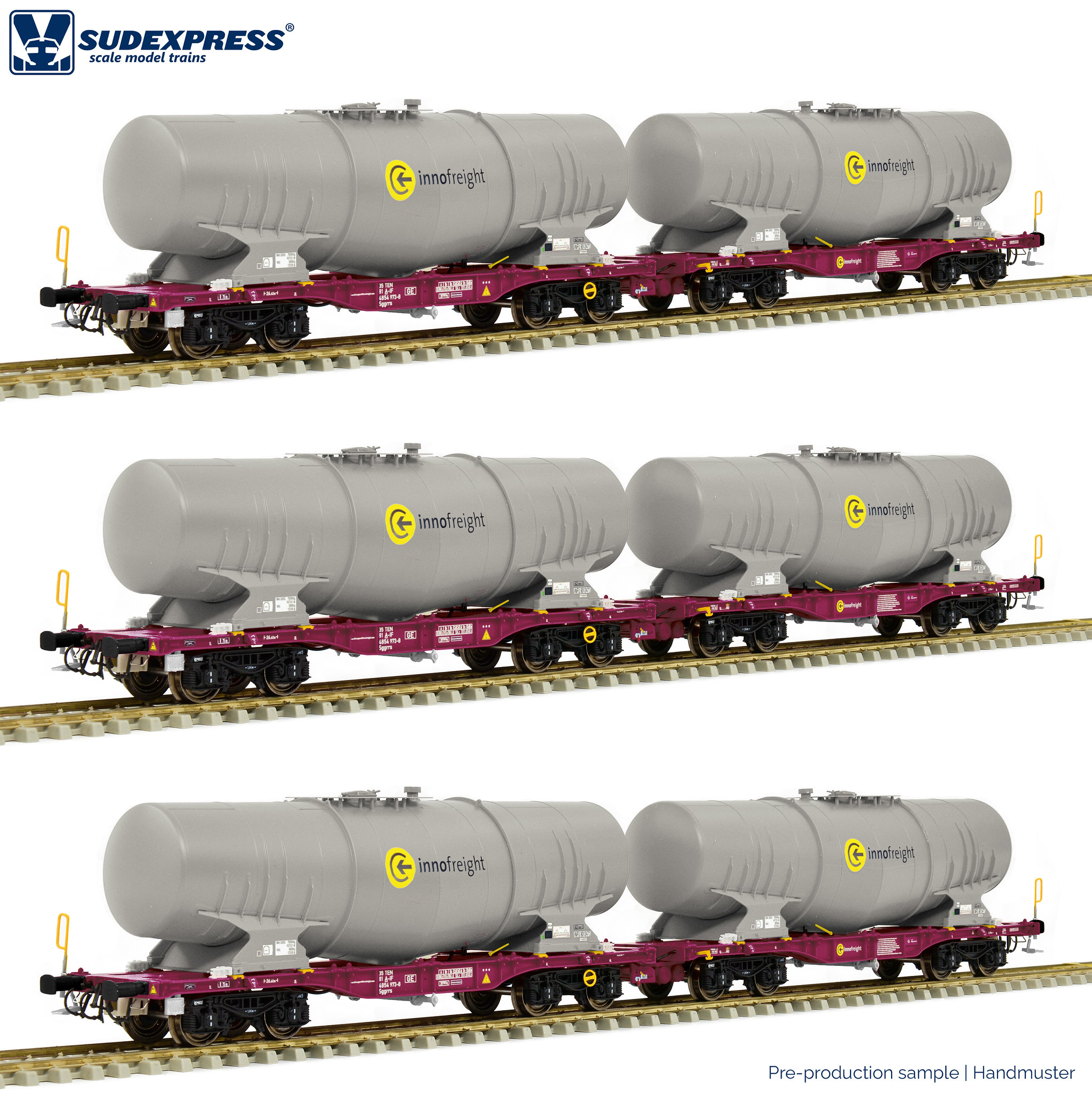 Sudexpress S854003 Innofreight Containertragwagen-Set Ep.6