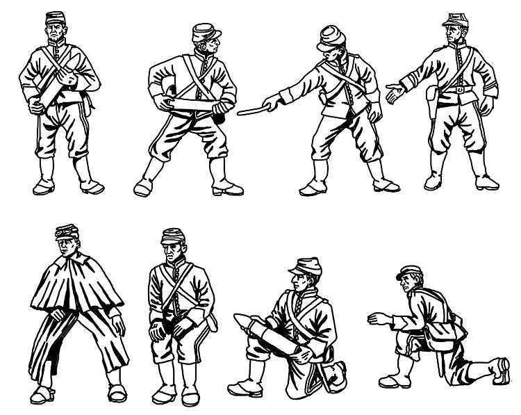 HäT - Hat Toy Soldiers 8159 Französische Artillerie Mannschaft