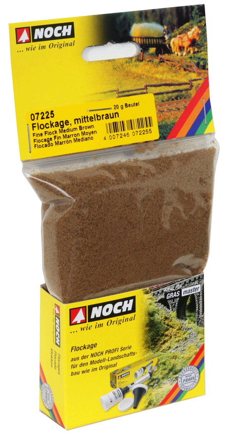 07225 Flockage, mittelbraun