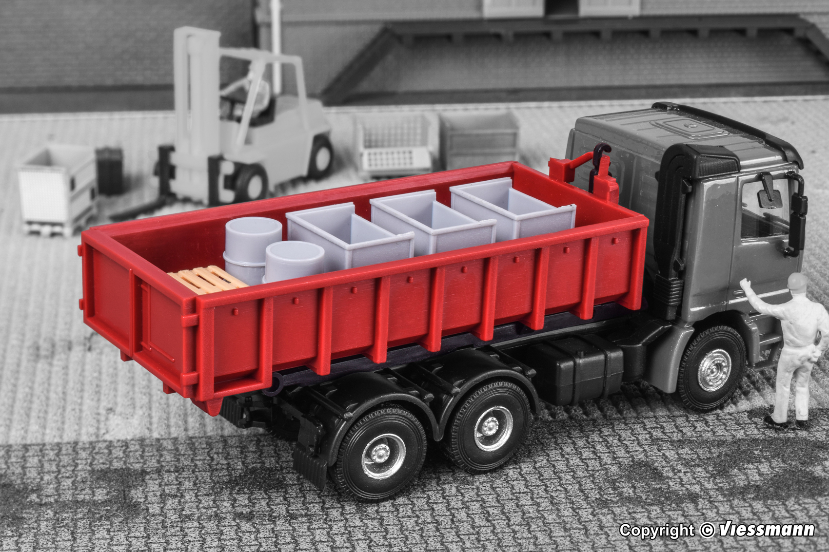 15709 H0 Hakenabrollaufbau mit Abro