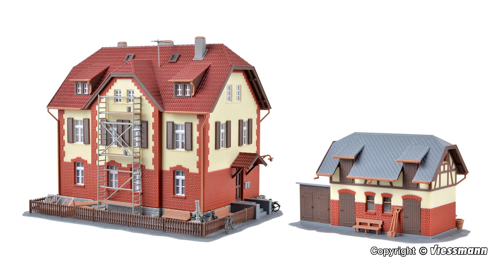 39315 Eisenbahner Wohnhaus mit Nebengebäude
