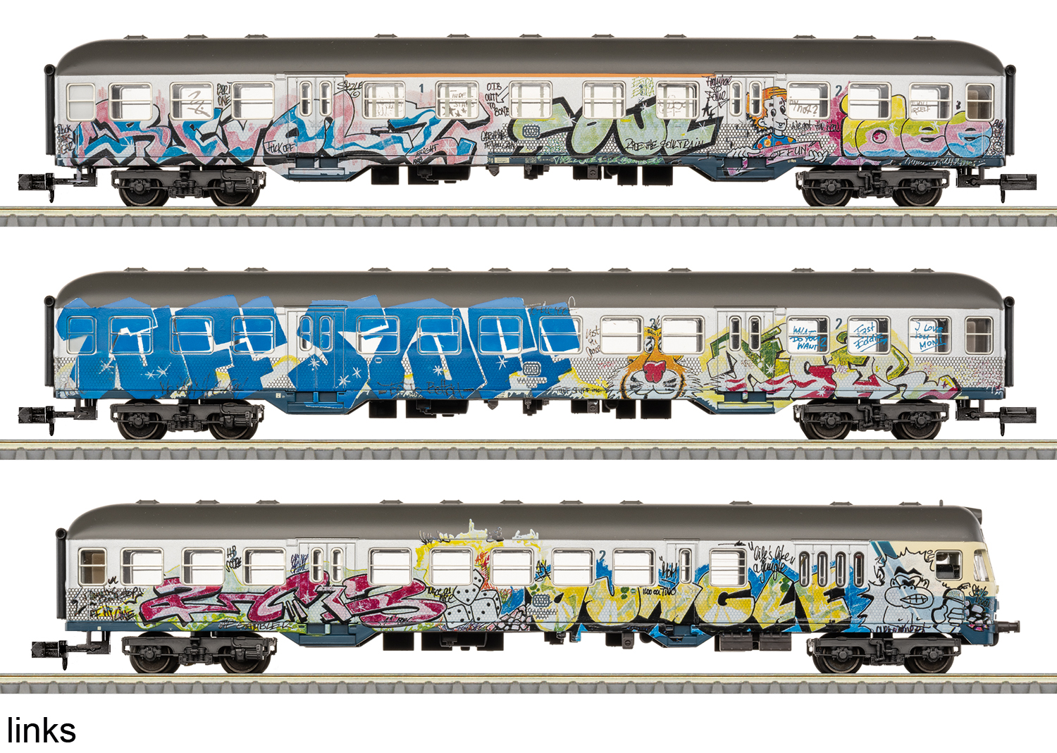 Trix 18264 DB Personenwg. "Silberlinge" Set 3t. Ep4