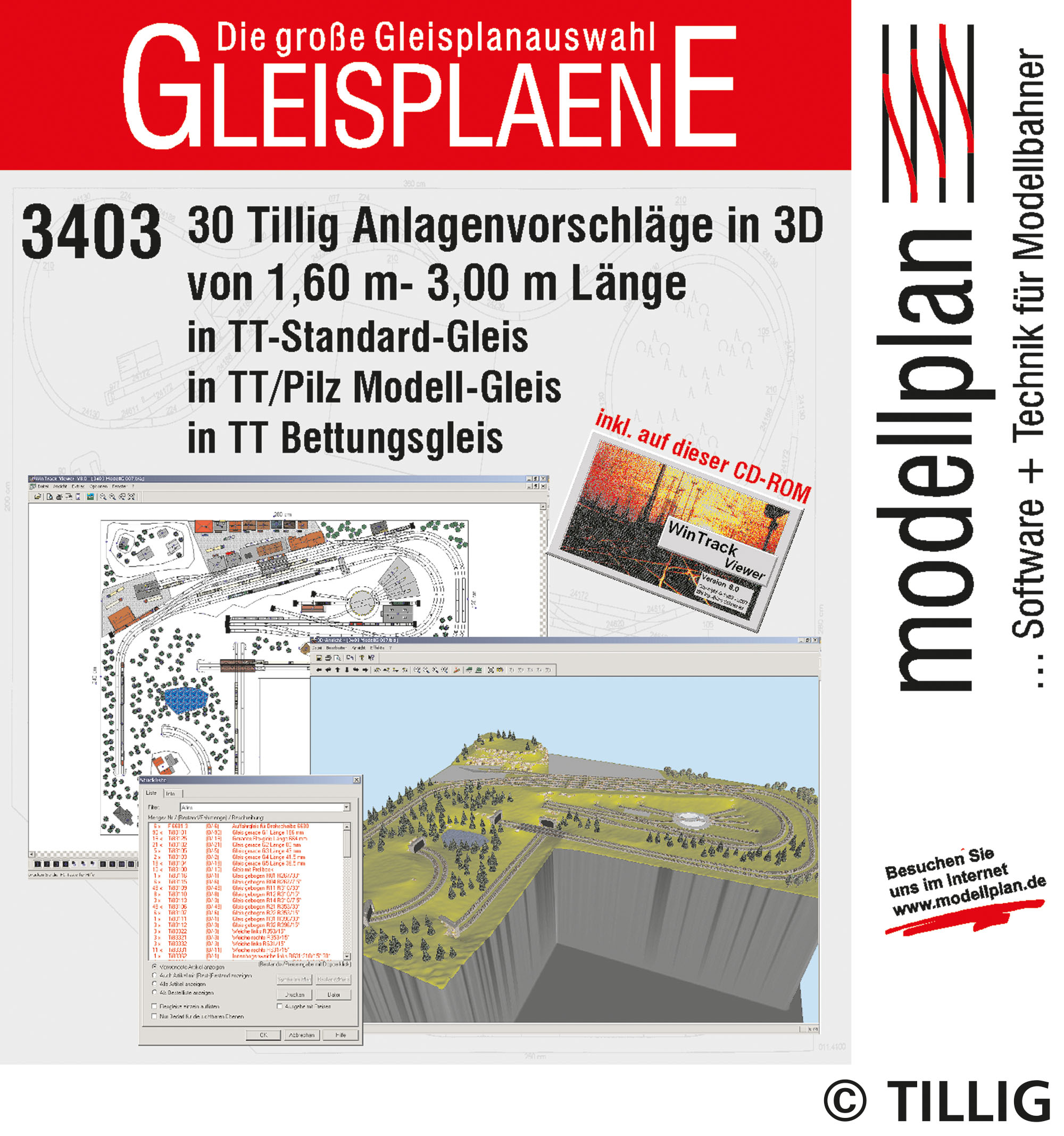 09545 TT Gleispläne I (USB-Stick)