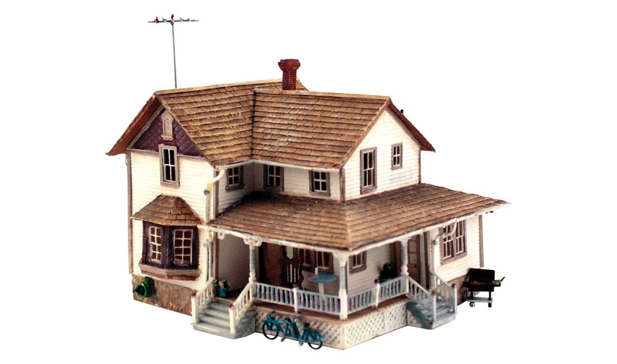 WPF5196 Corner Porch House