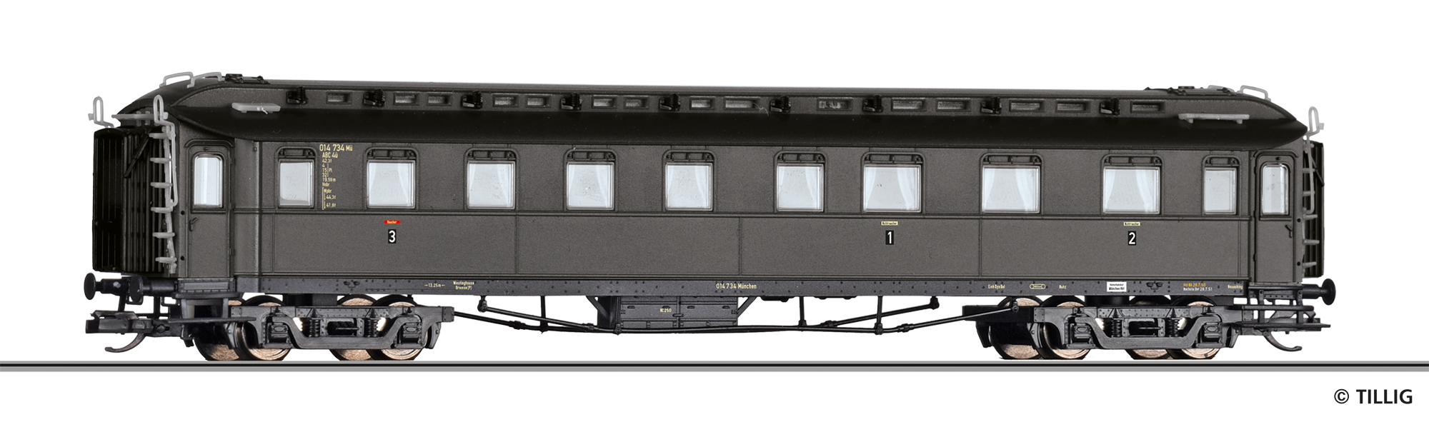 Tillig 12012 DB DSG Reisezugwagen 1./2./3. Kl Ep.3
