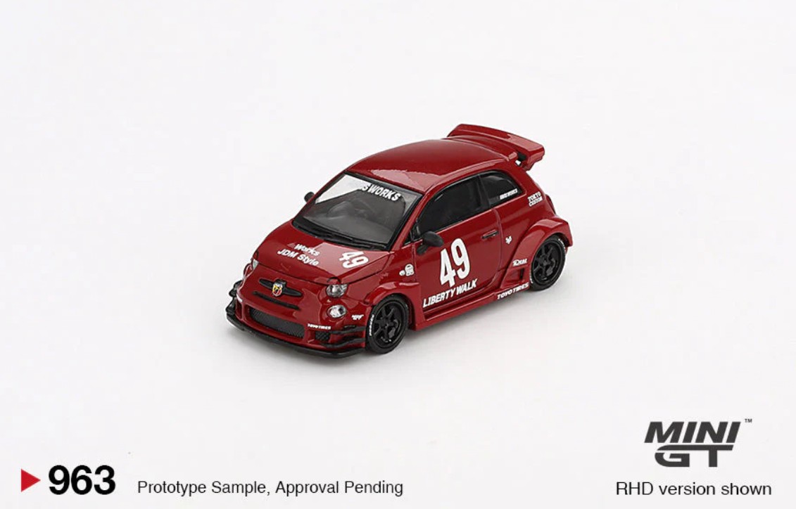 MGT00963-L MiniGT: Fiat Abarth 595 LB-WORKS X ABAS
