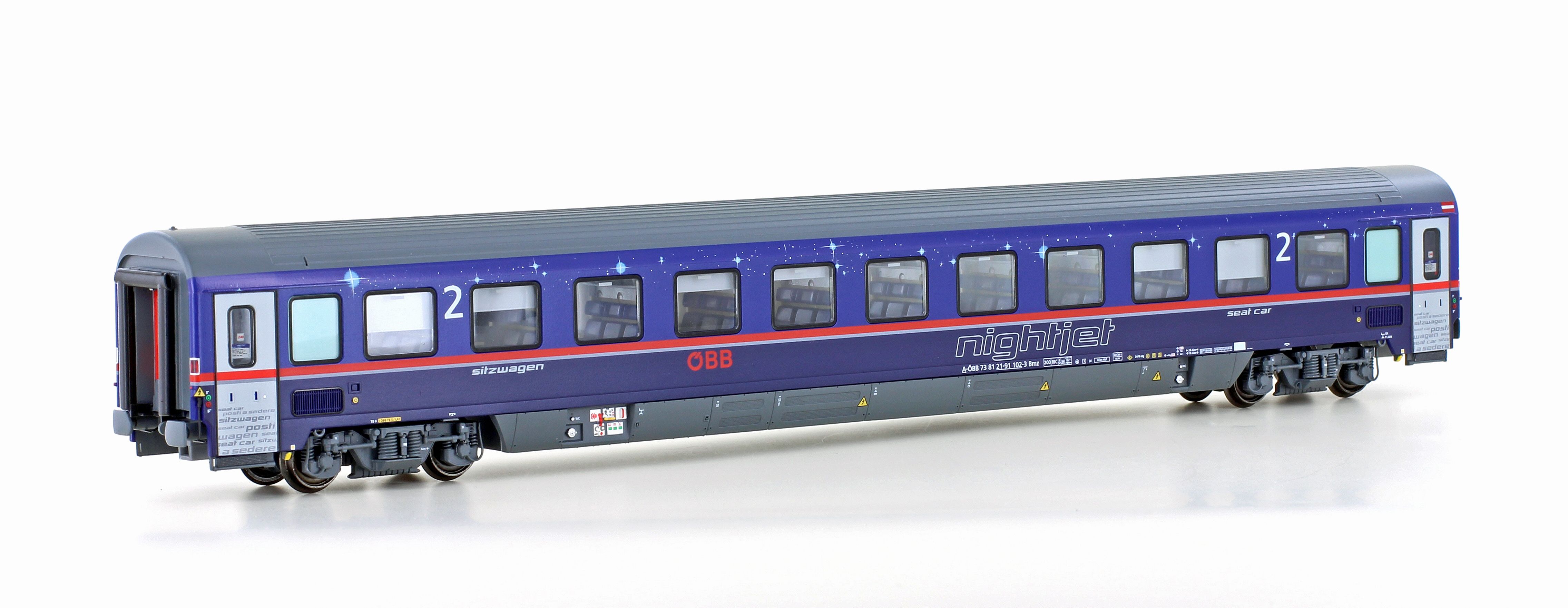 LS Models MW2119 ÖBB Nightjet Wagen-Set NJ425 4-tlg. Ep.6