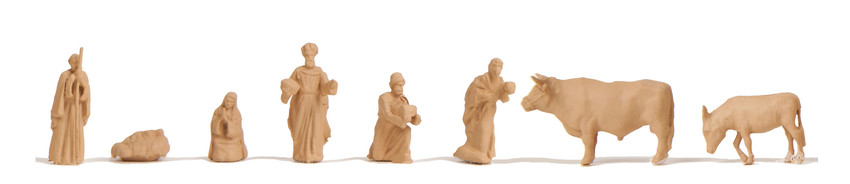 14394 Weihnachtsmarkt-Krippe mit Figuren