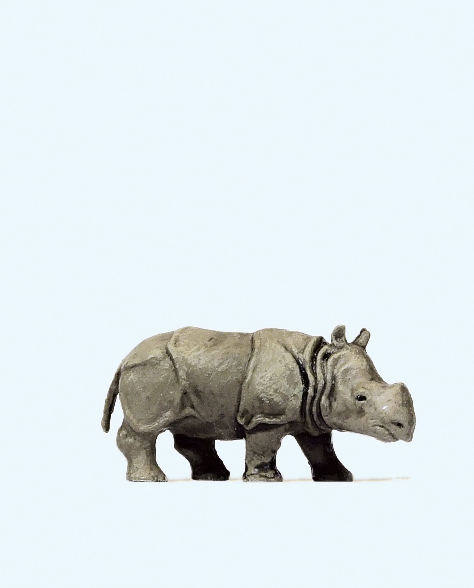 Preiser 29503 Junges indisches Panzernashorn