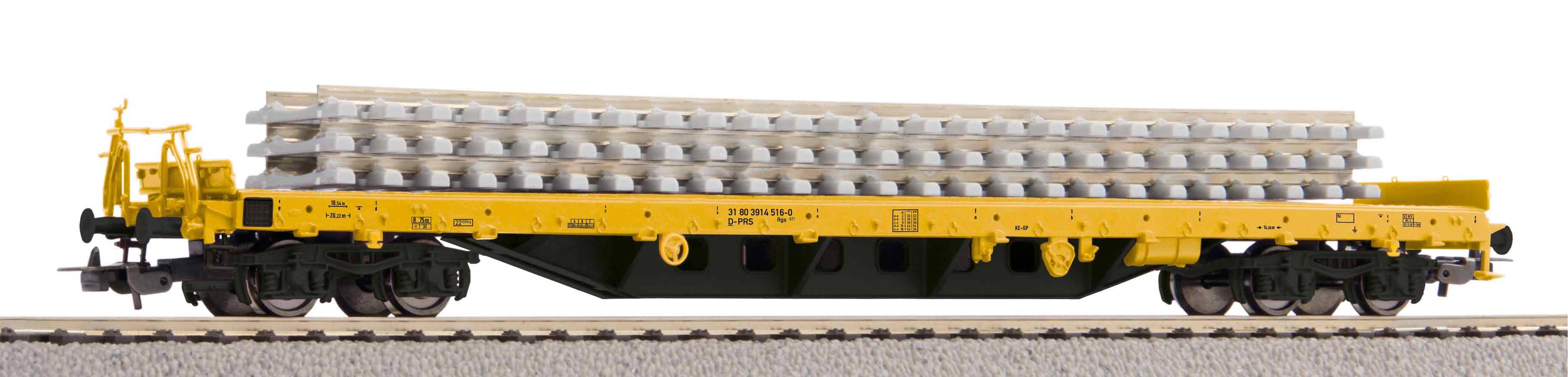Piko 24501 Flachwg. Rs Bauzug VI, beladen mit Beton