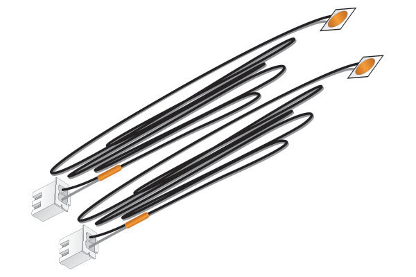 WJP5736 Orange Stick-on LED Lights