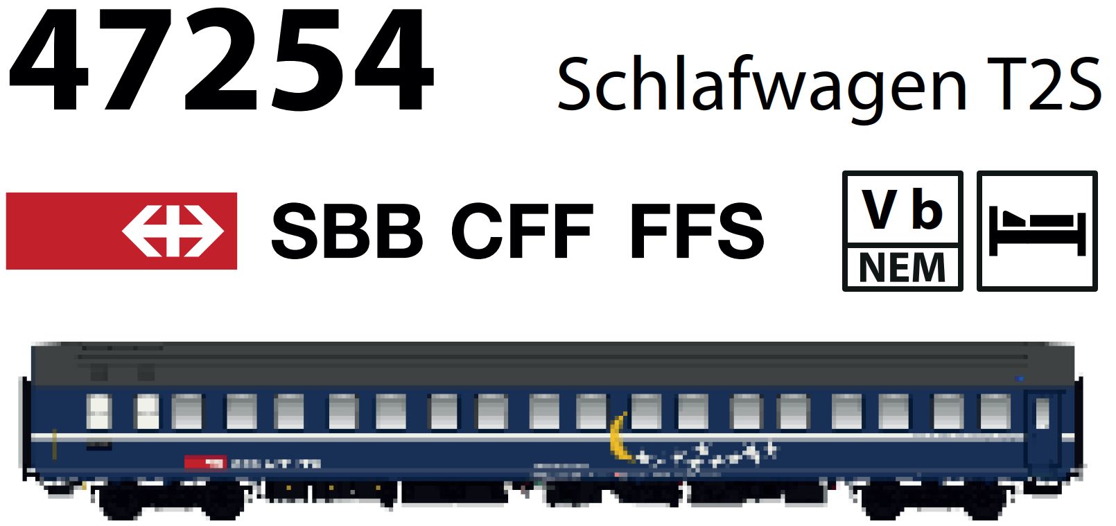 47254 SBB Schlafwagen WLAm T2S Ep.4/5