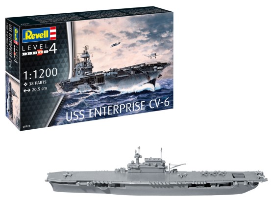 65824 ModelSet: USS Enterprise CV-6