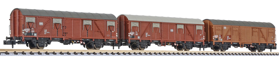 260149 DB gedeckte Güterwagen-Set 3-tlg Ep.4