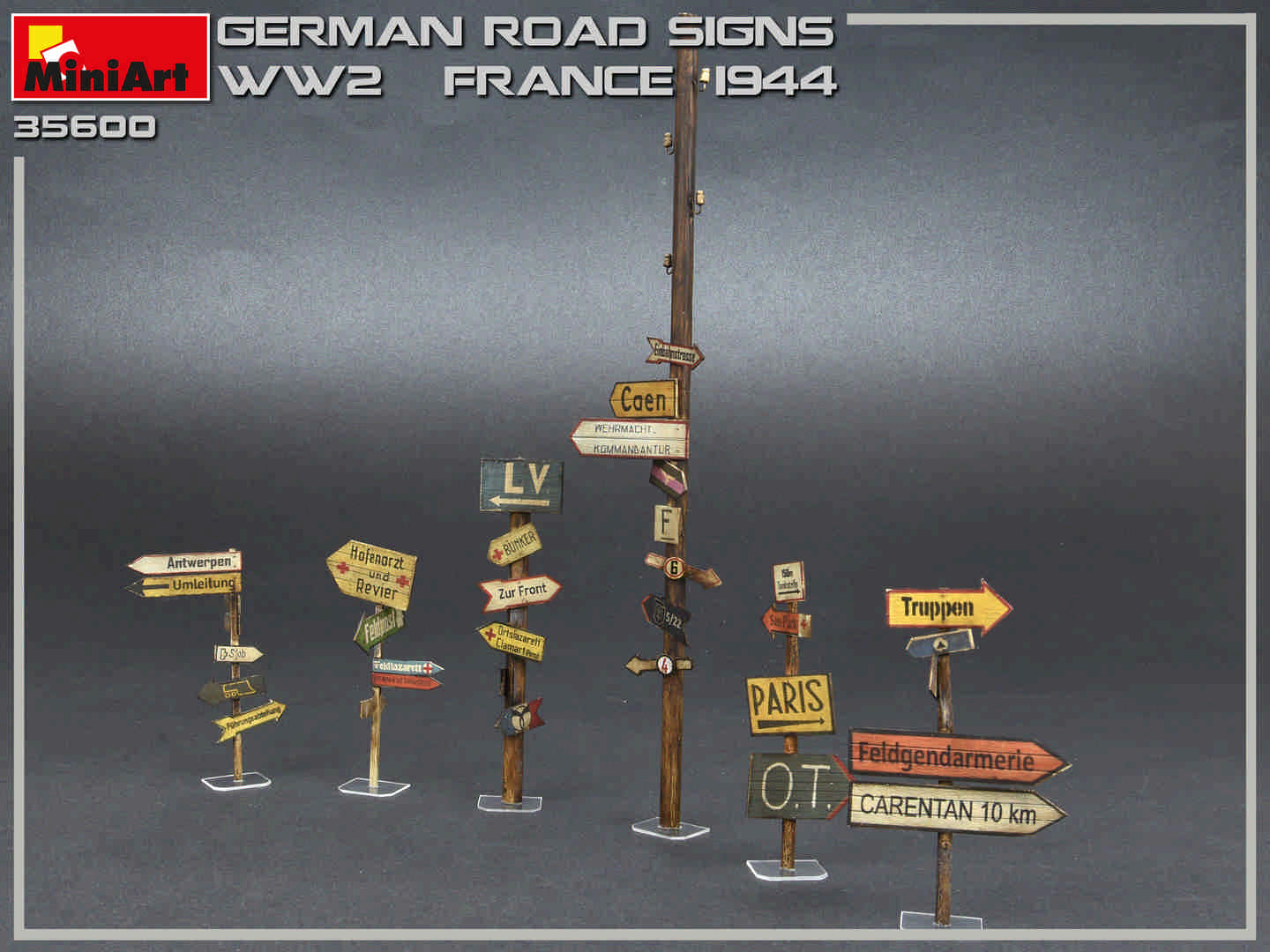MiniArt 35600 Deutsche Straßenschilder WW2