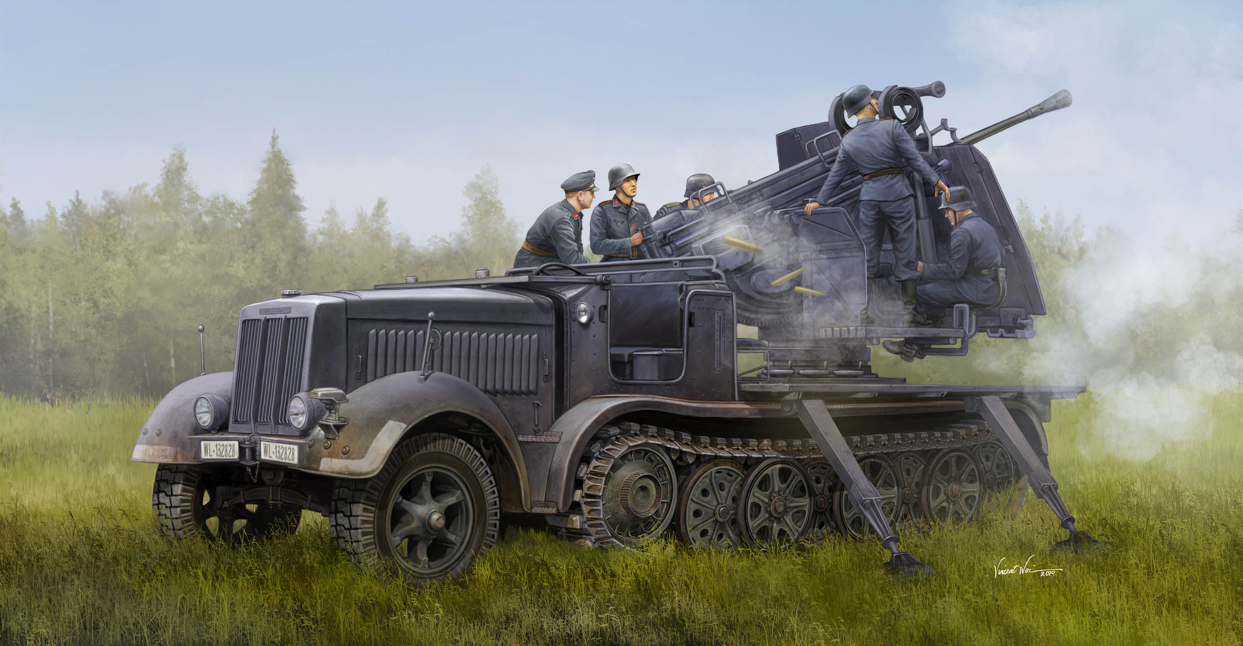 759513 German 5cm FLAK 41auf Selbstfahrlafette