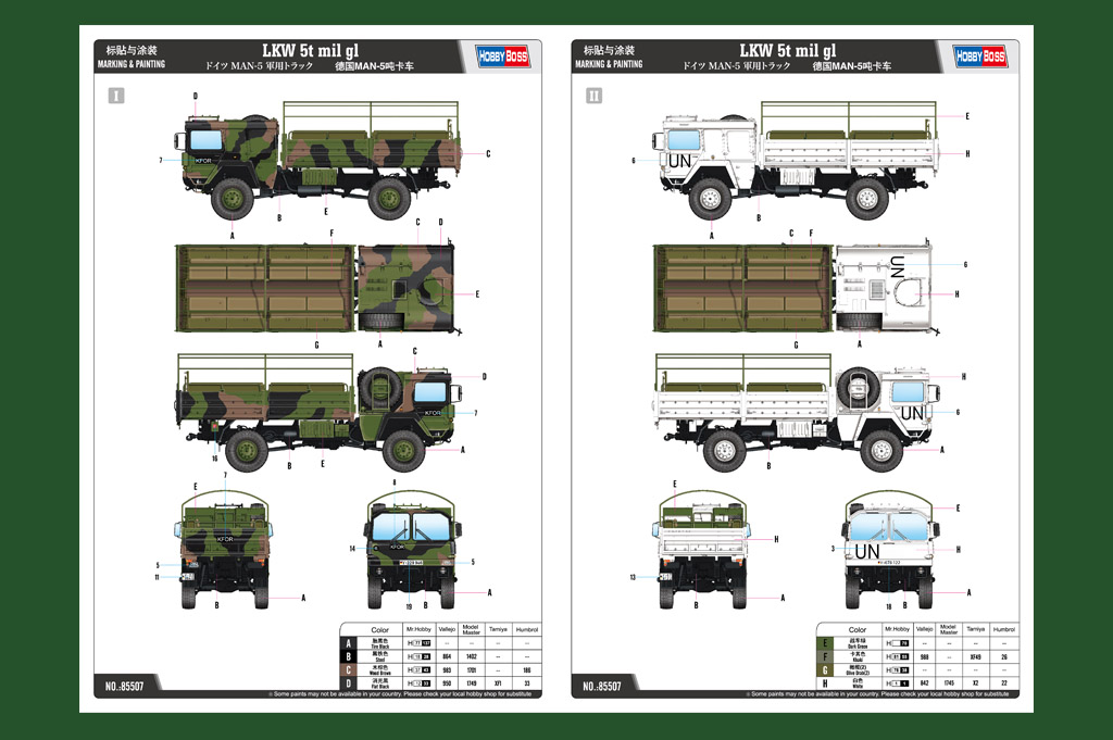 HobbyBoss 85507 MAN 5t gl BW