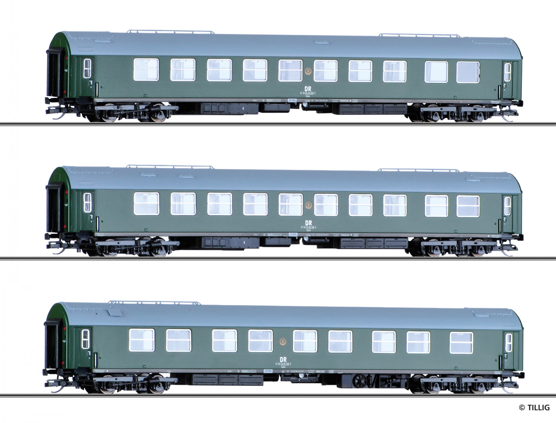 01778 DR Reisezugwagen-Set 3tlg. Ep.4