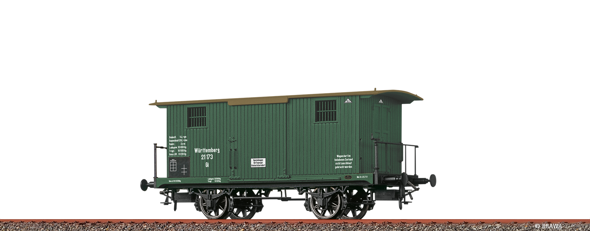 Brawa 47732 K.W.St.E. Drehschemelwagen Ep.1