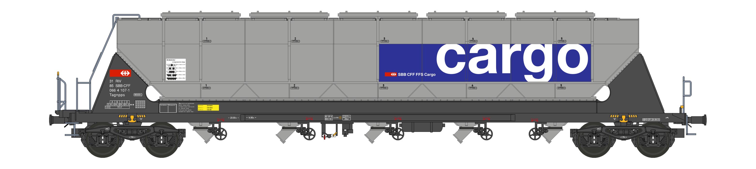 NME 510630 SBB Cargo Silowagen Tagnpps 96,5m³ Ep.5